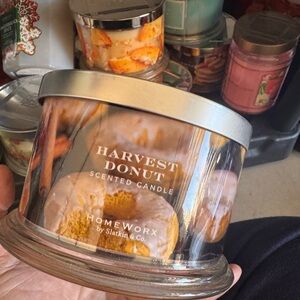 HomeWorx Harvest Donut Scented Candle - Cream